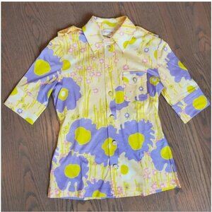 Sportmax yellow floral shirt